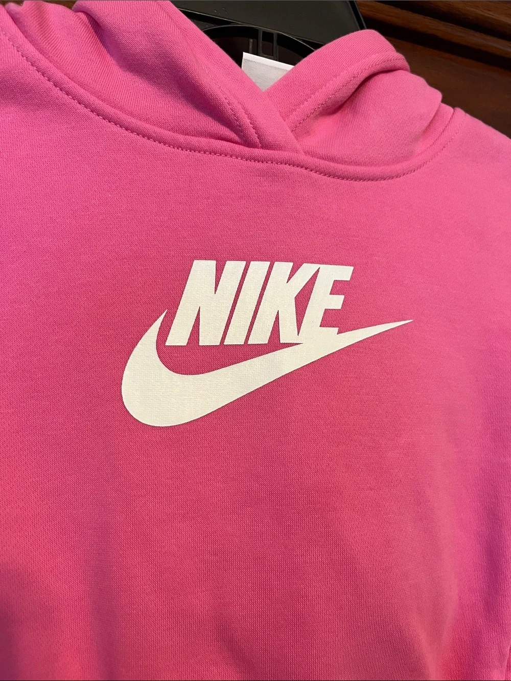 Nike Hot Pink Girl’s Cropped Hoodie